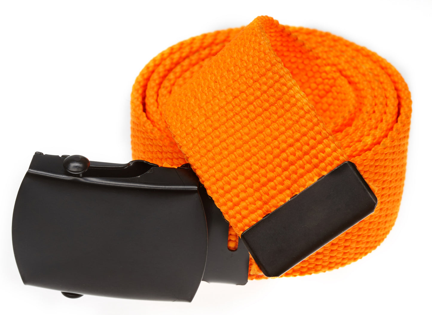 NEON - Military Style Web Belt with Black Buckle- 4 Colors!
